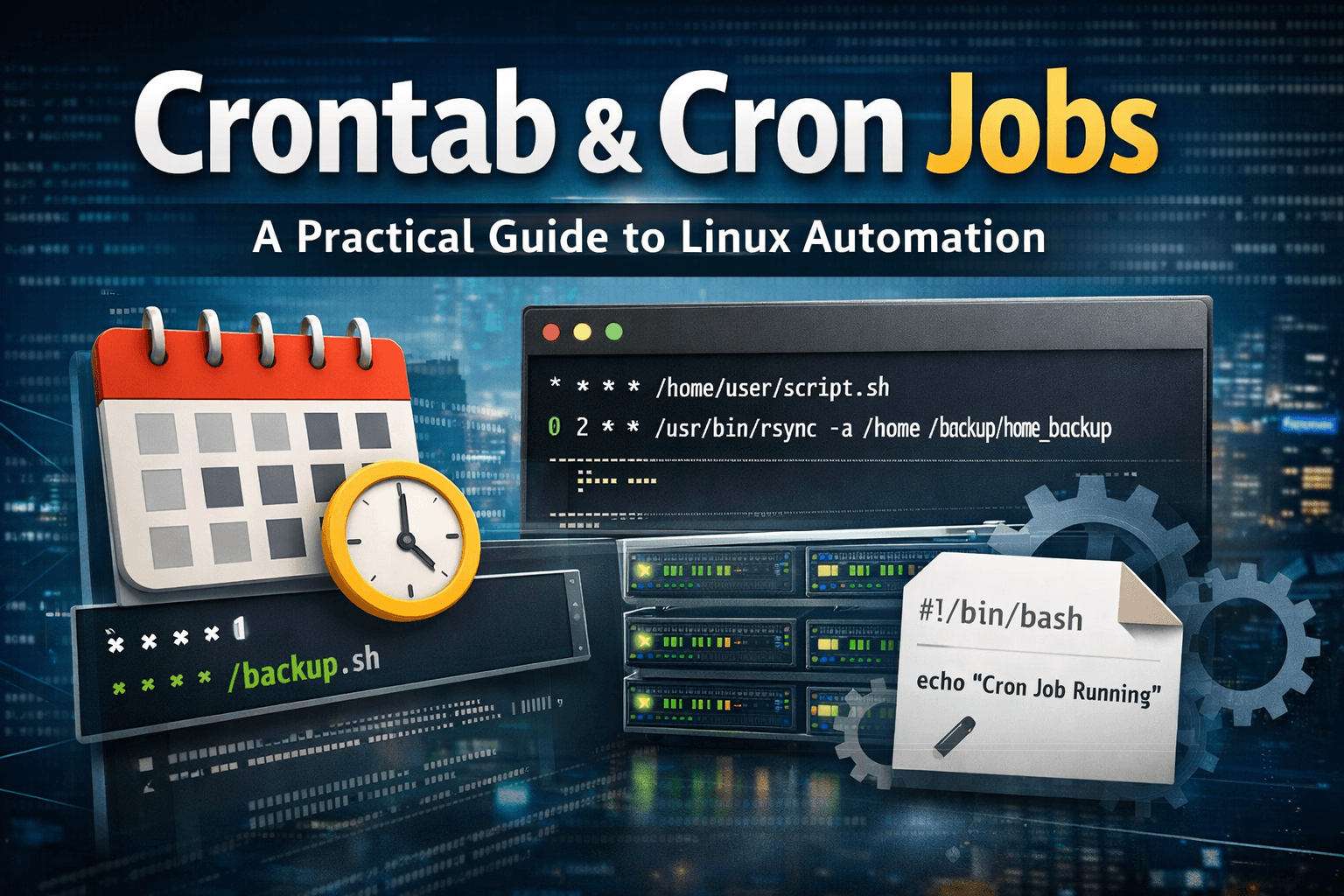 Crontab and Cron Jobs: A Complete Practical Guide for Linux Automation
